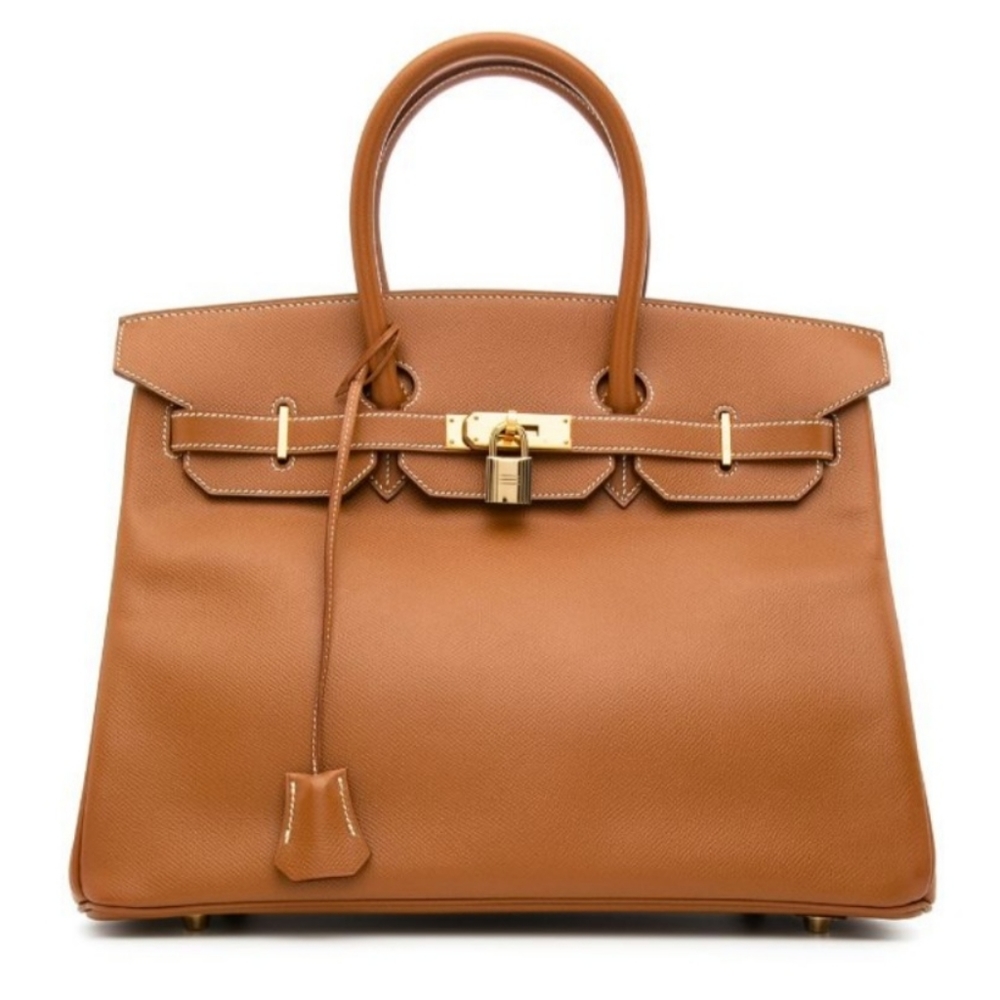 Authentic Rare 2000's Pre Owned Hermes Gold Birkin Bag 40cm - Picture 7 of 7